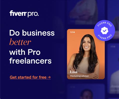 Fiverr Pro: Premium freelance talent and powerful business tools.